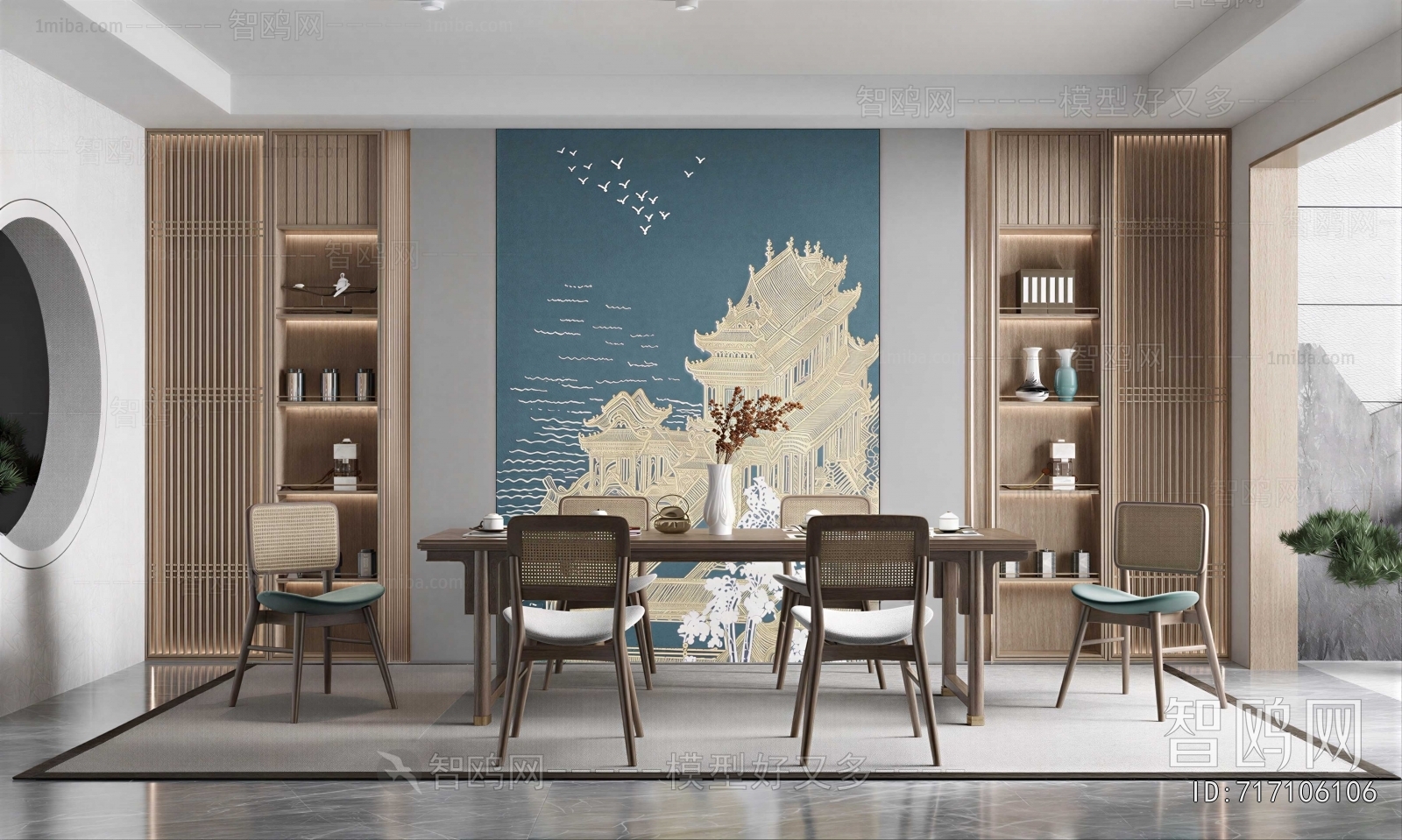 New Chinese Style Dining Room