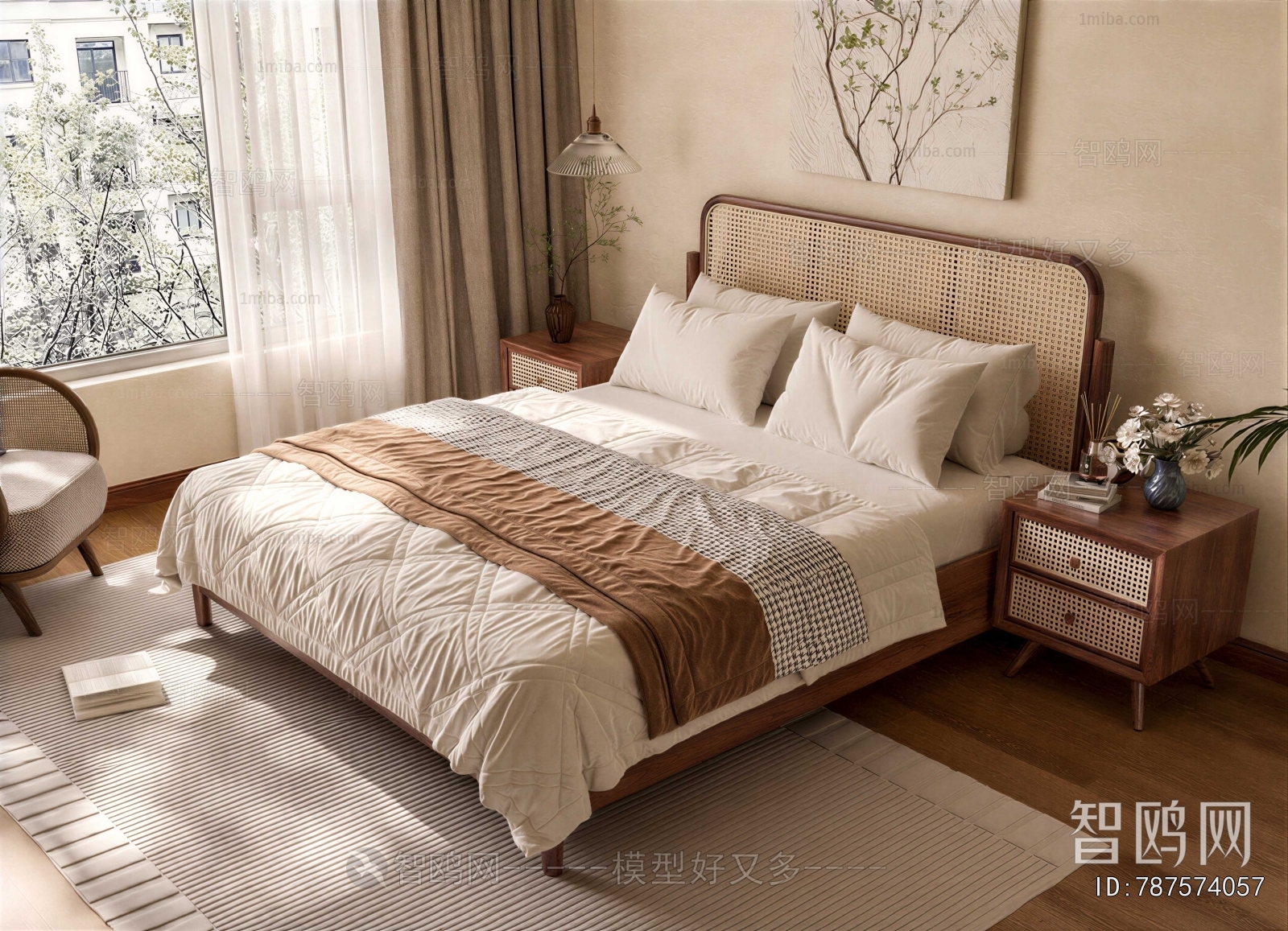 Japanese Style Double Bed