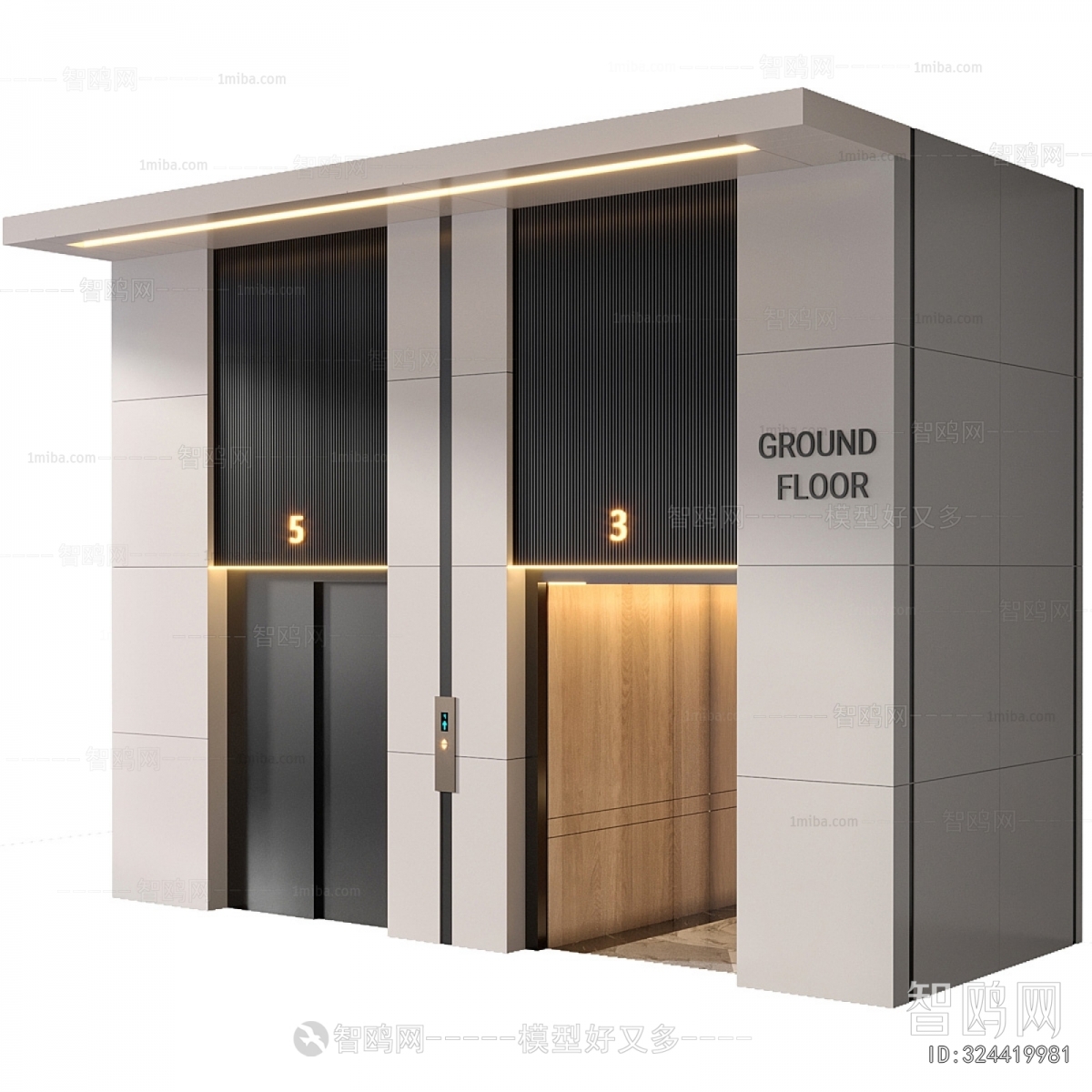 Modern Elevator Hall