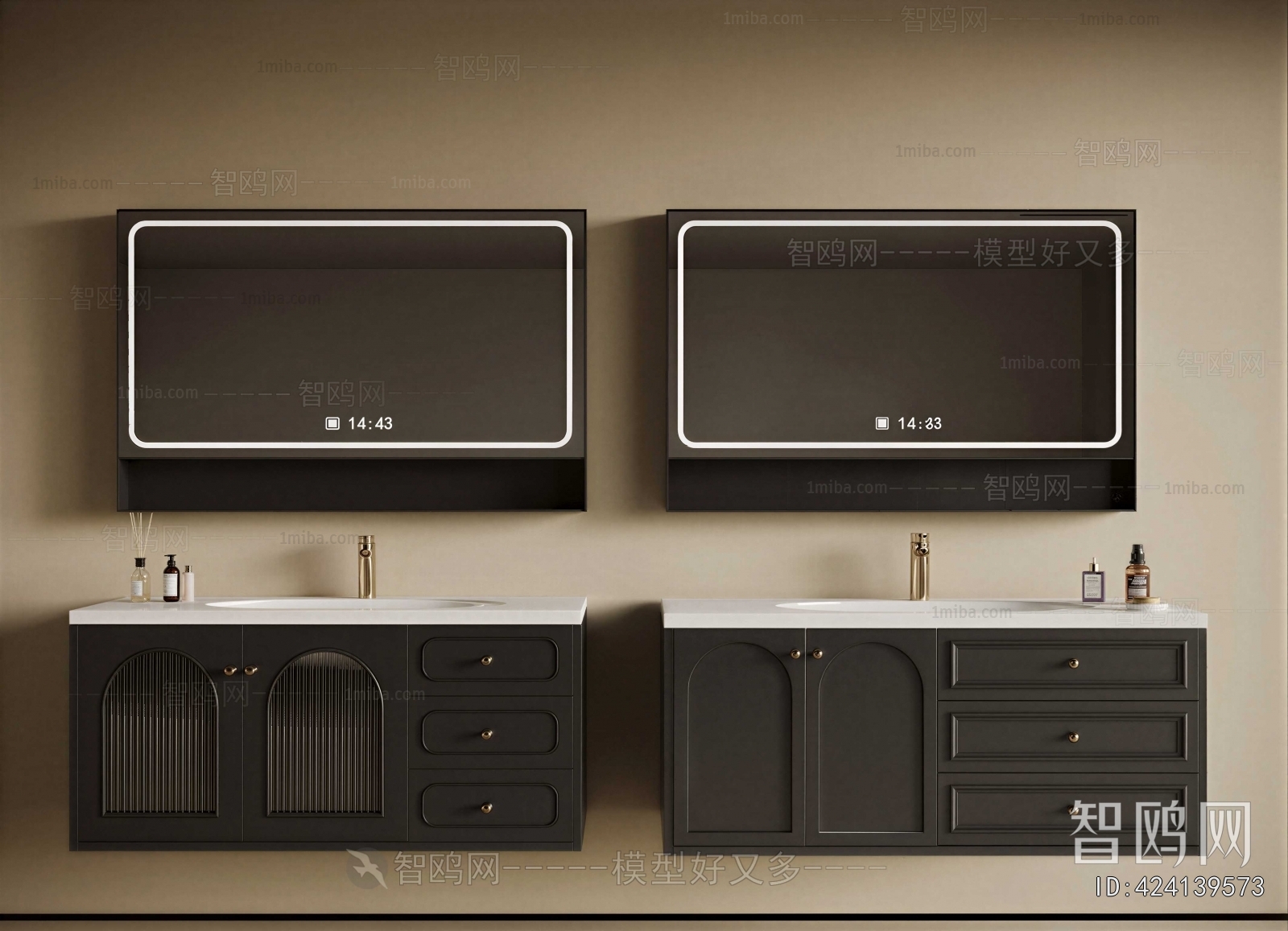 French Style Bathroom Cabinet