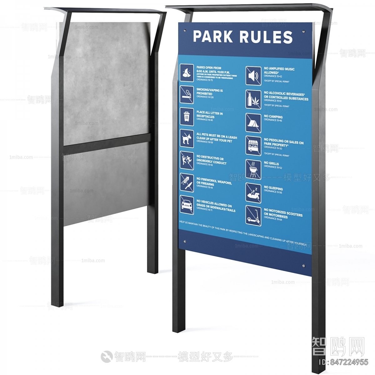 Modern Guide Board/bulletin Board