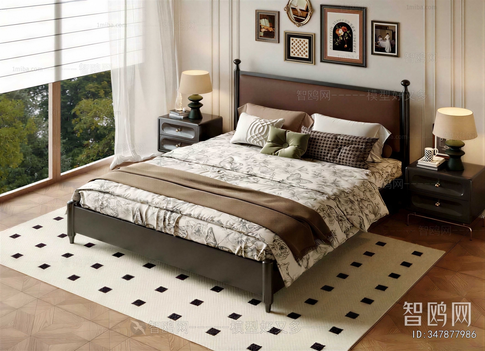 French Style Double Bed
