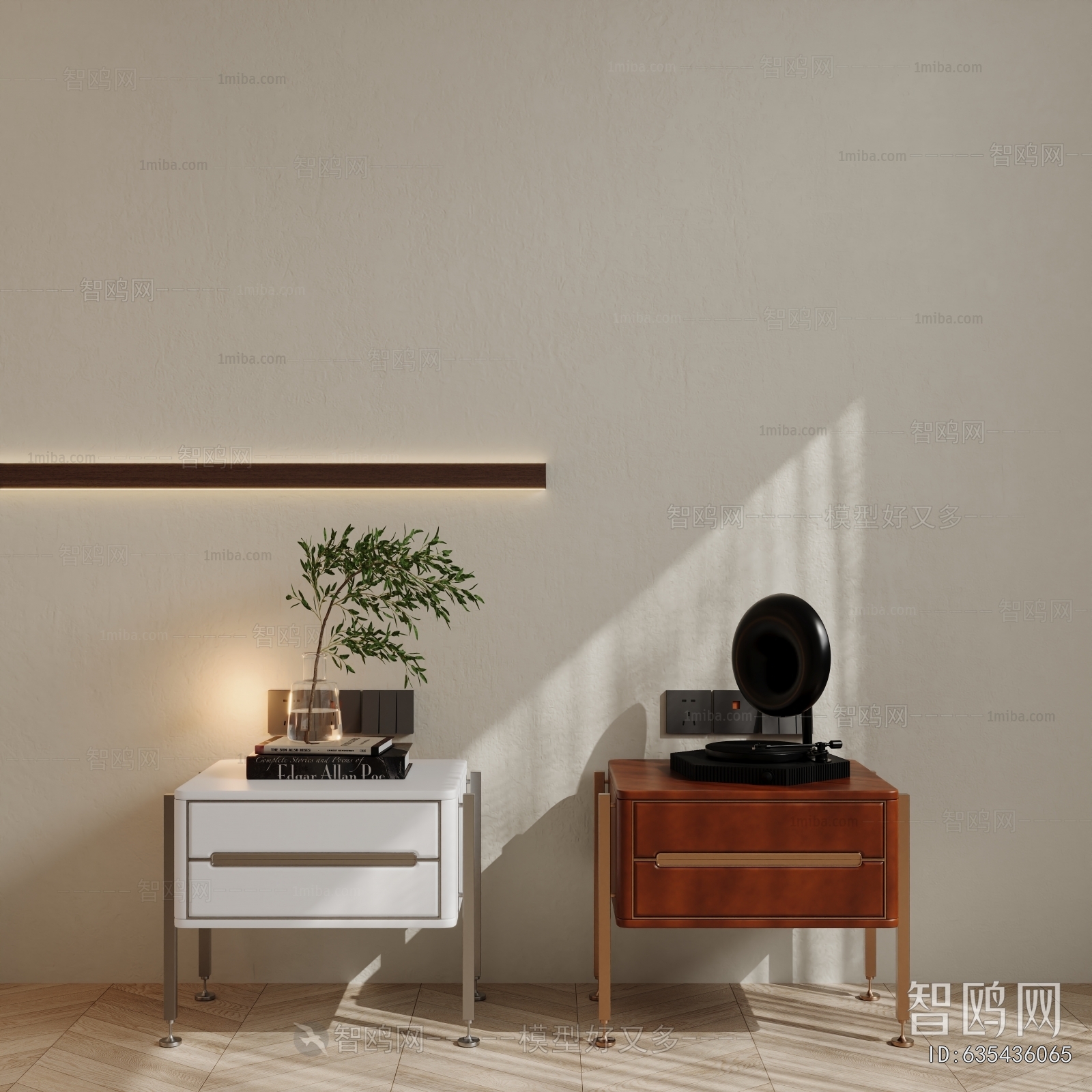 Modern Bedside Cupboard