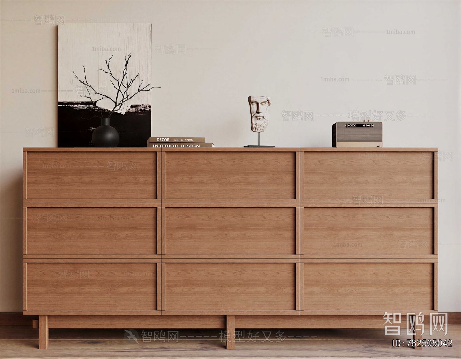 Wabi-sabi Style Entrance Cabinet