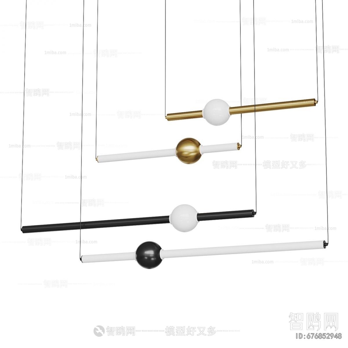 Modern Long Chandelier