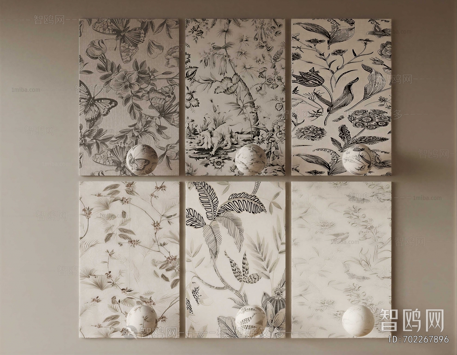 French Style Wall/floor/ceiling