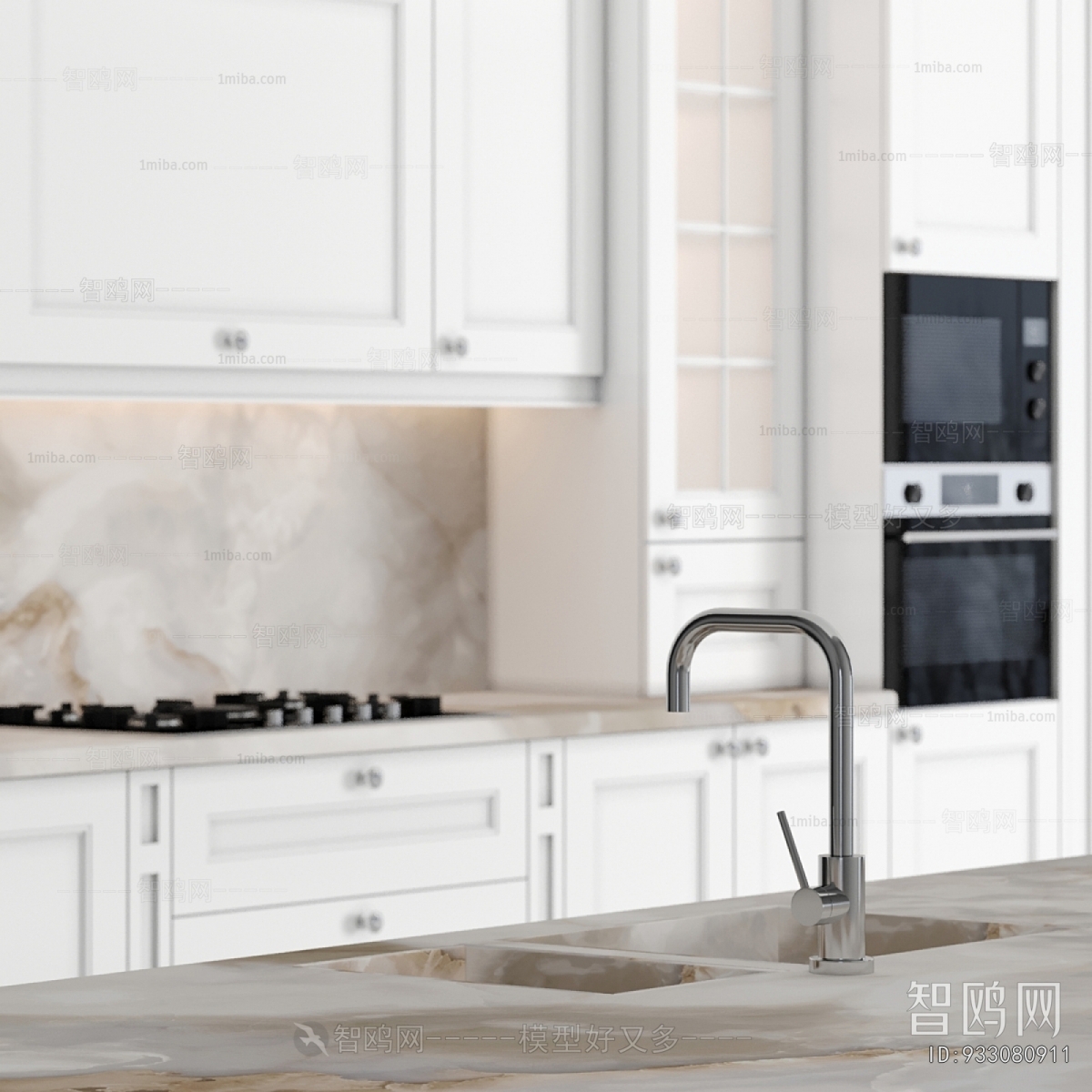 Simple European Style Kitchen Cabinet