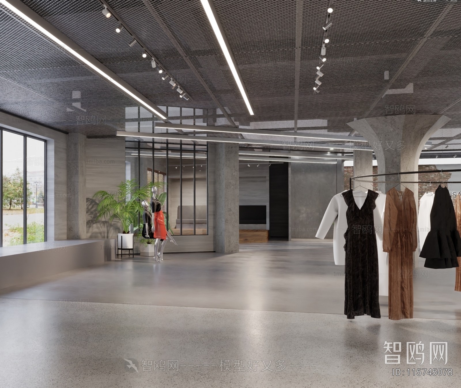 Industrial Style Clothing Store