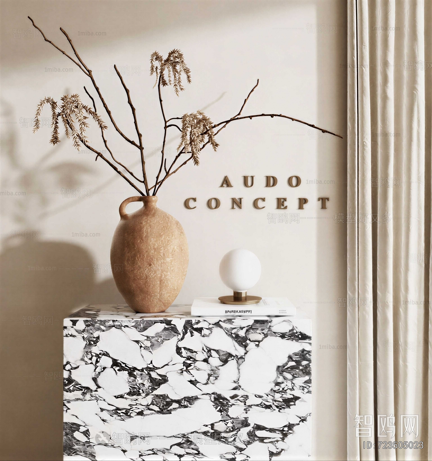 Wabi-sabi Style Dried Branch