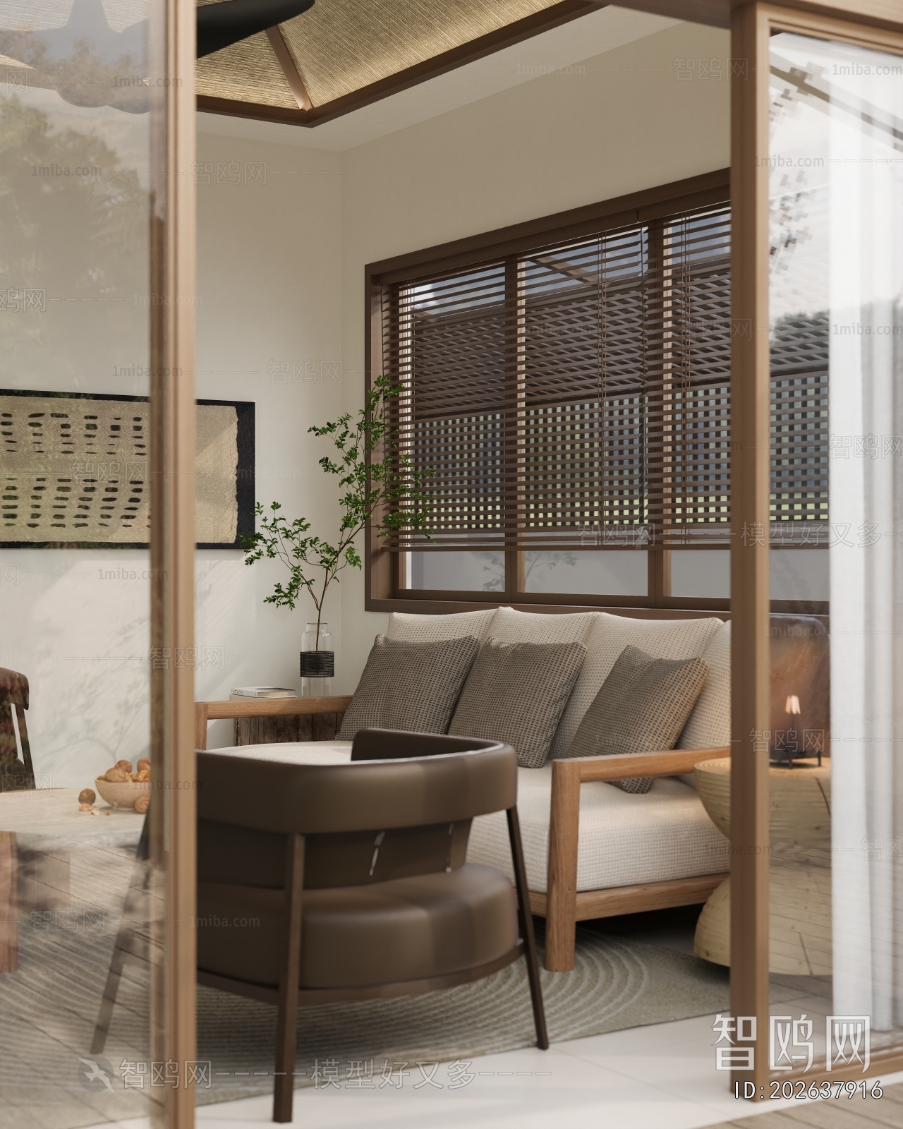 Wabi-sabi Style A Living Room