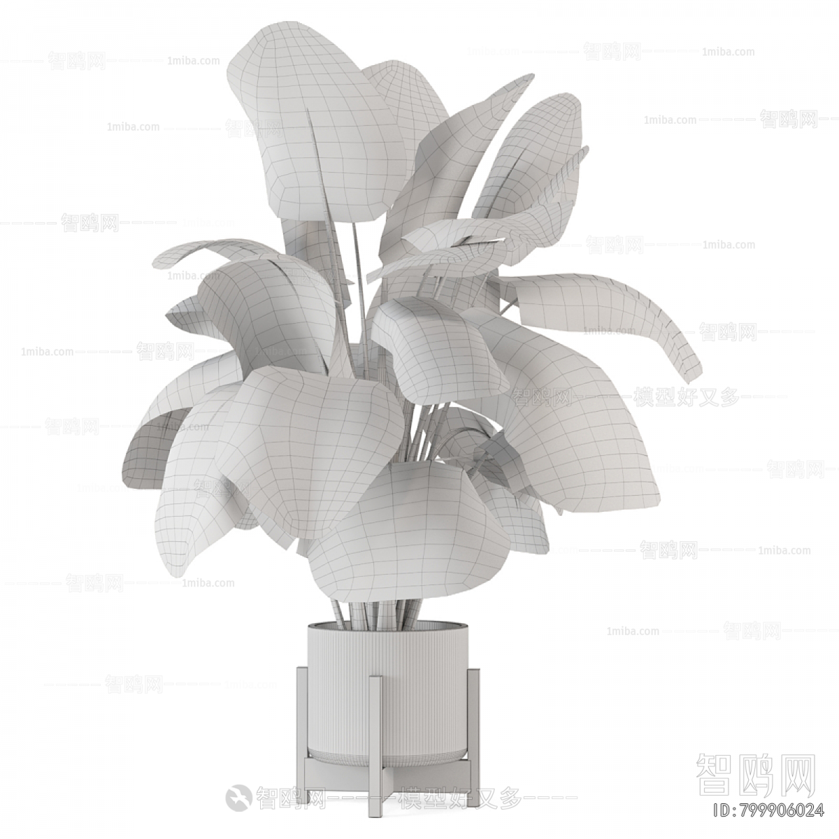 Modern Ground Green Plant Potted Plants