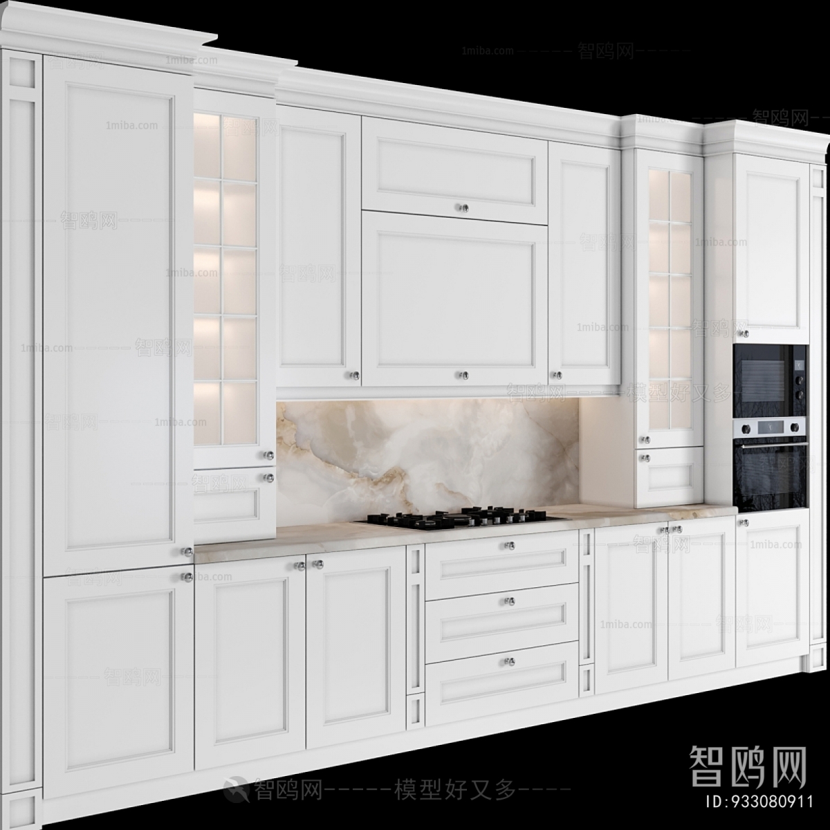 Simple European Style Kitchen Cabinet