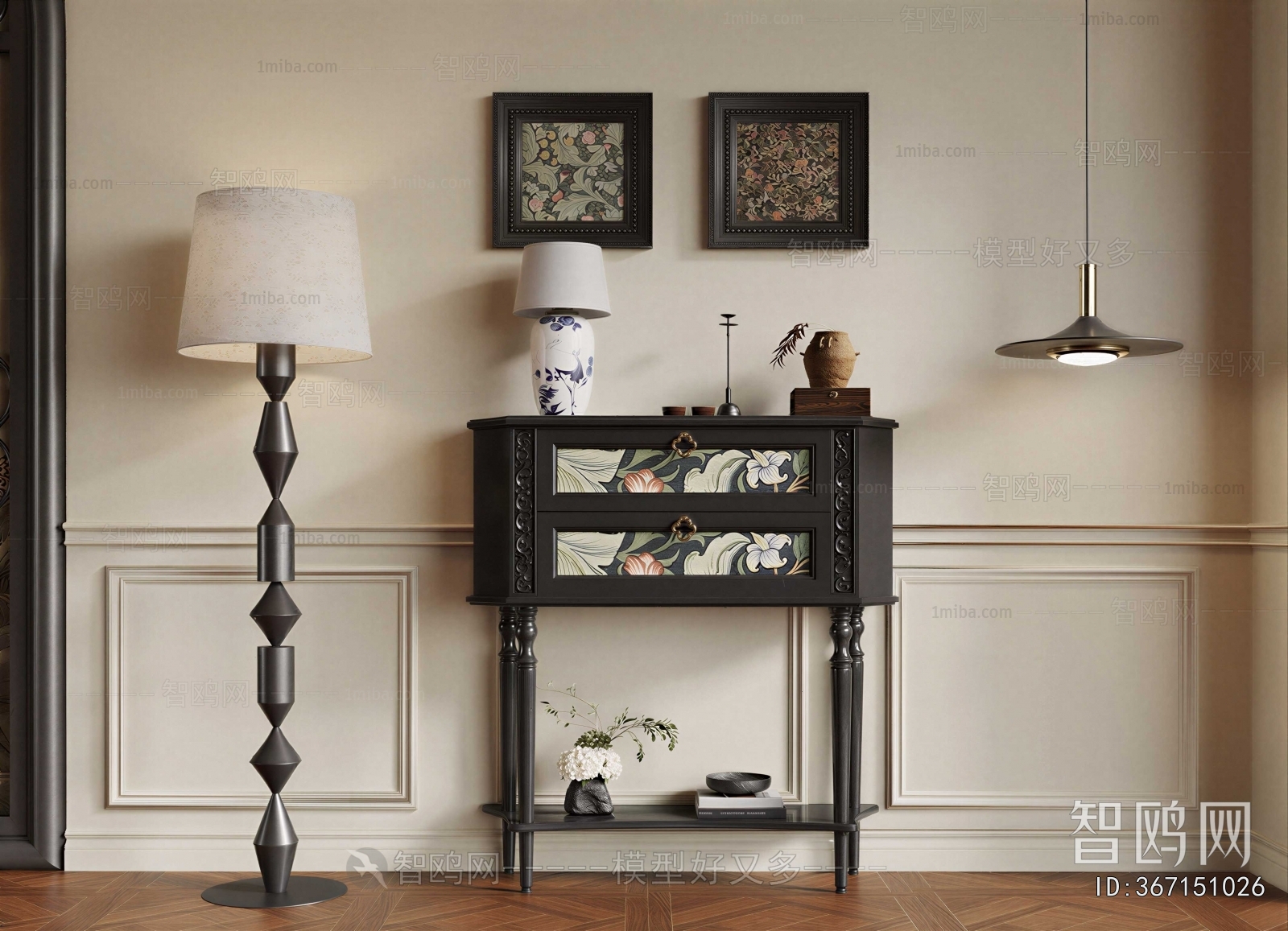 French Style Entrance Cabinet