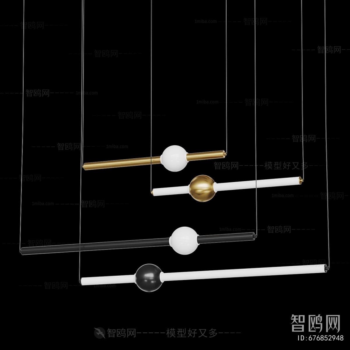 Modern Long Chandelier