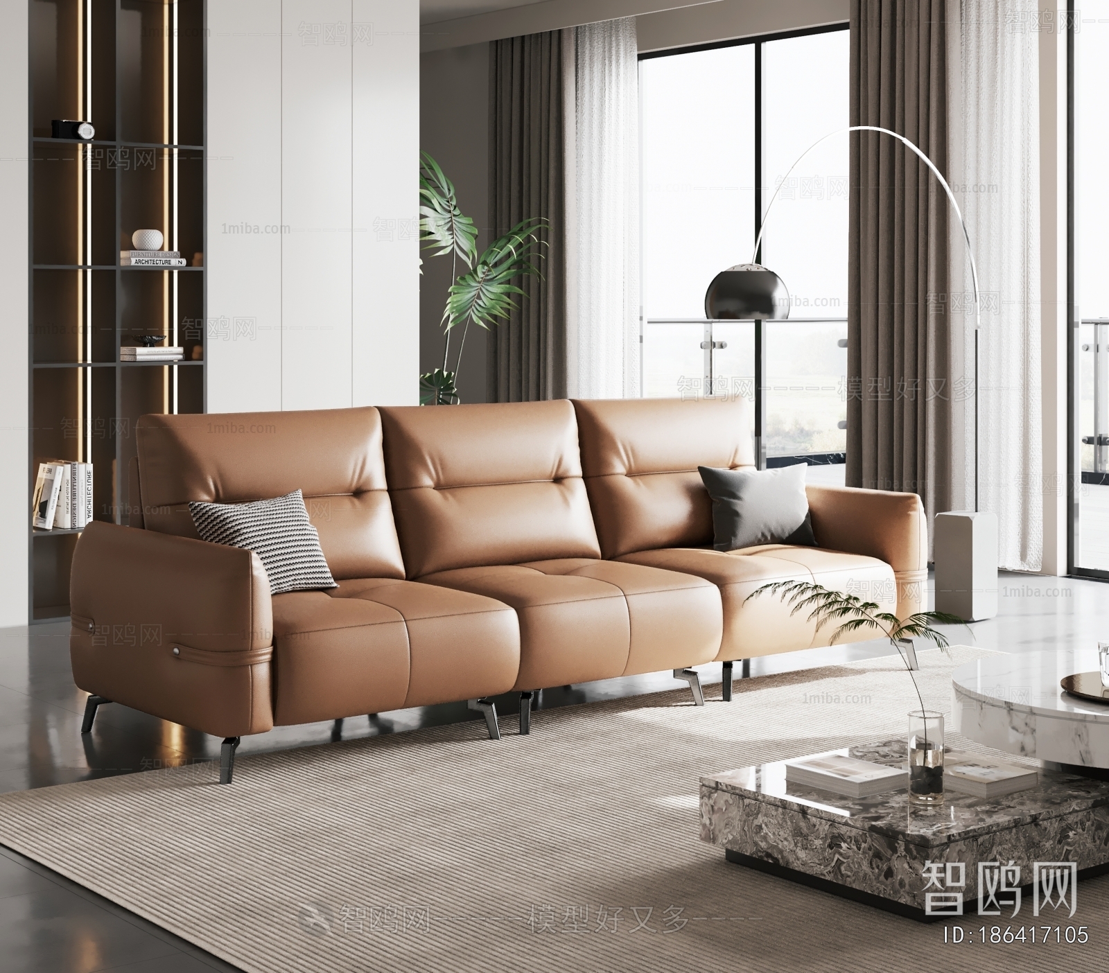 Modern Three-seat Sofa