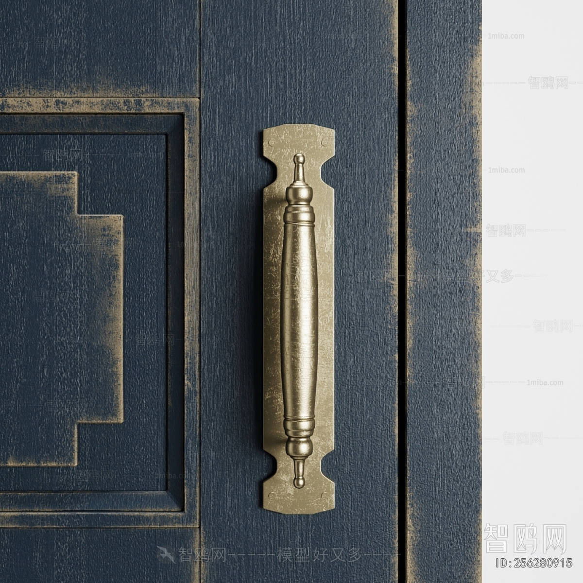 Retro Style Solid Wood Door