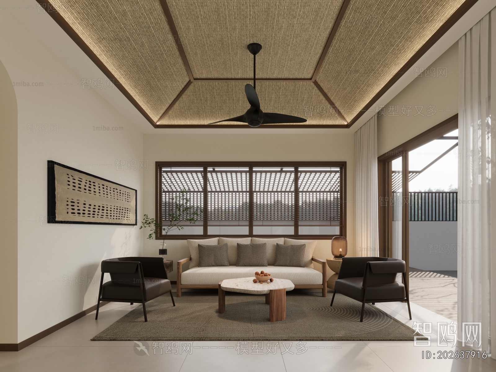 Wabi-sabi Style A Living Room