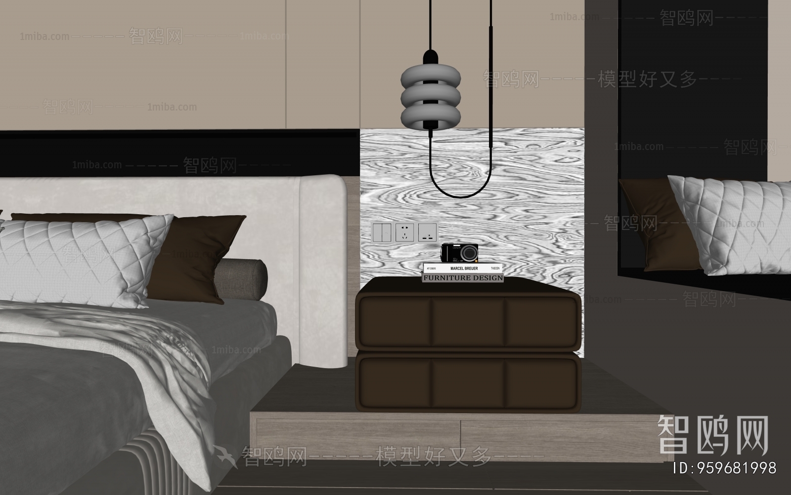 Modern Bedside Cupboard