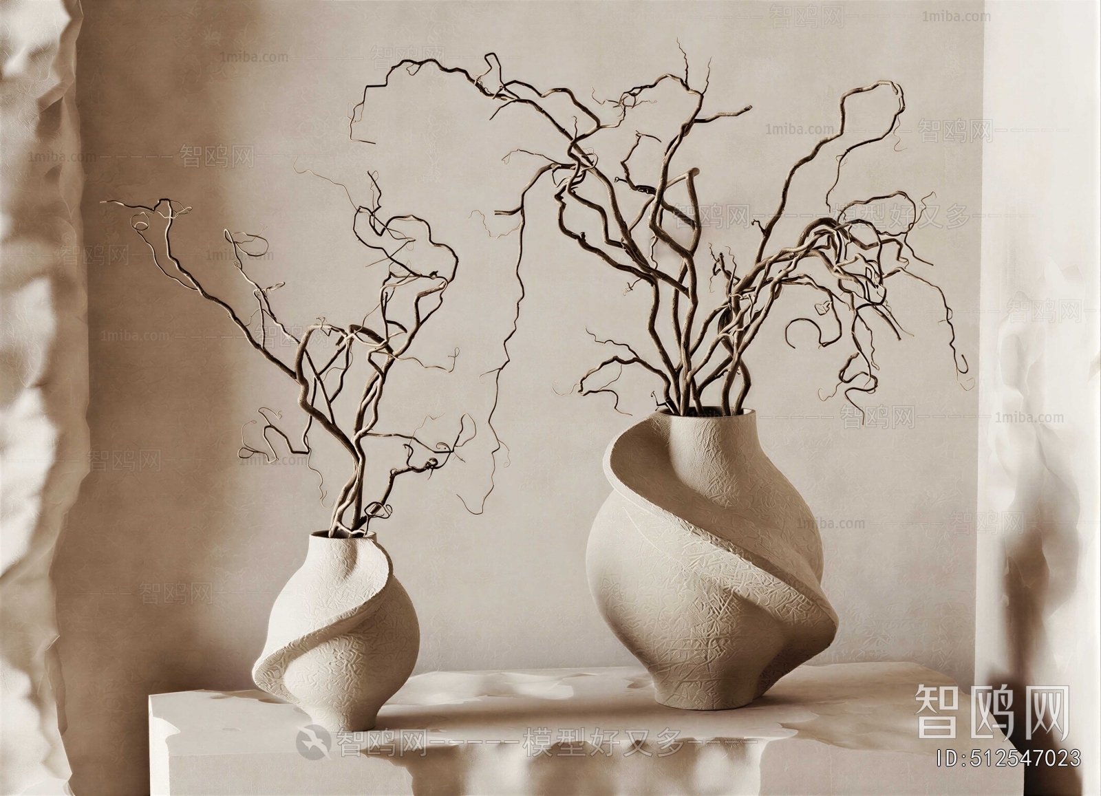 Wabi-sabi Style Dried Branch