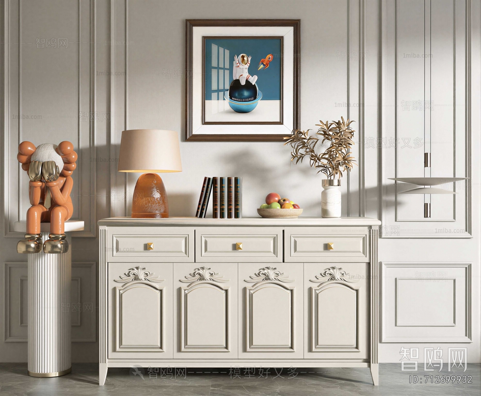 Simple European Style Sideboard
