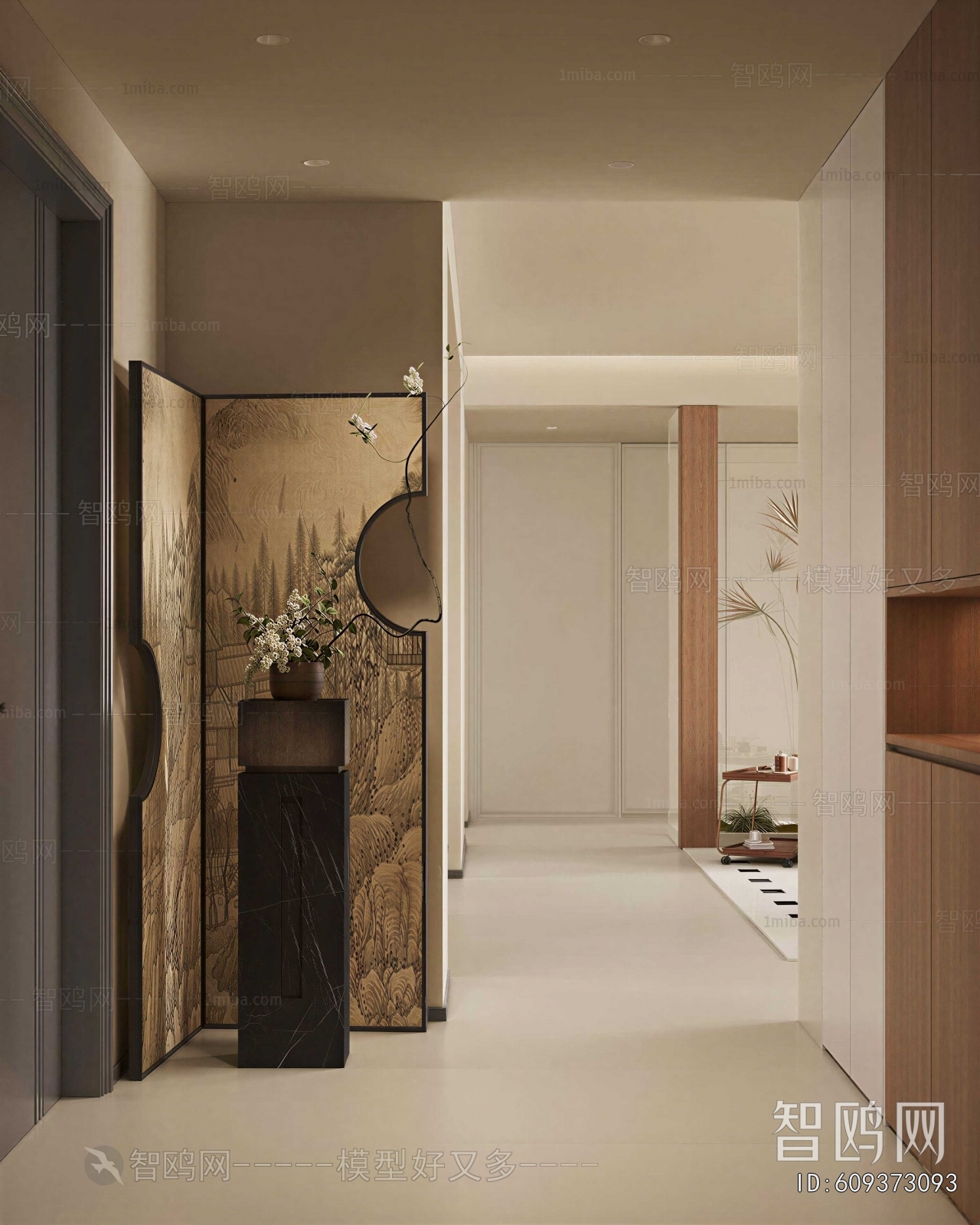 New Chinese Style Hallway