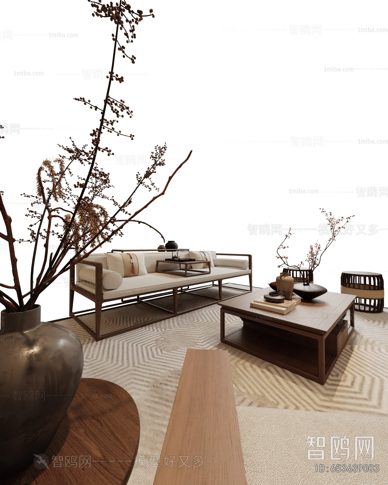 New Chinese Style Sofa Combination