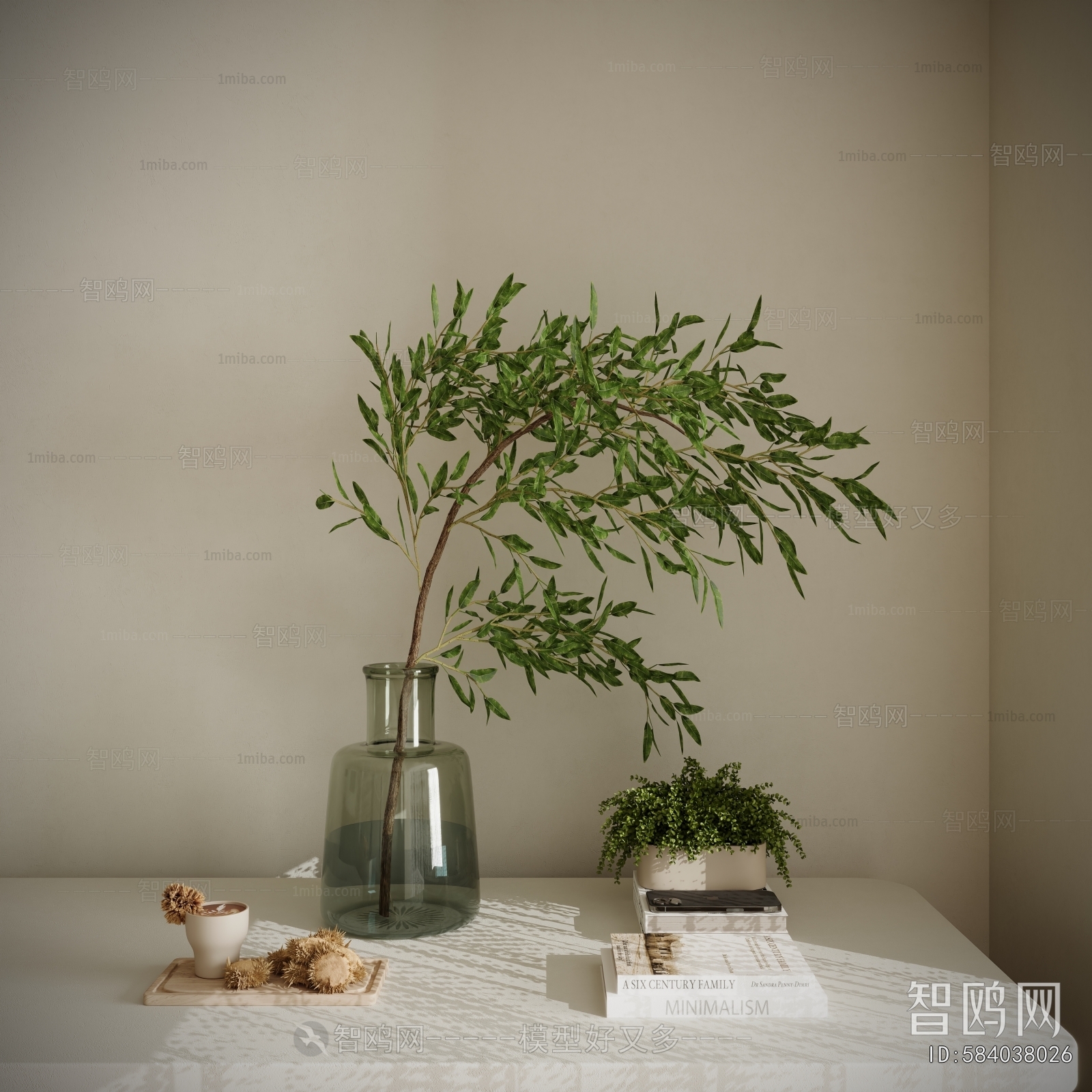 Modern Aquatic Green Plant