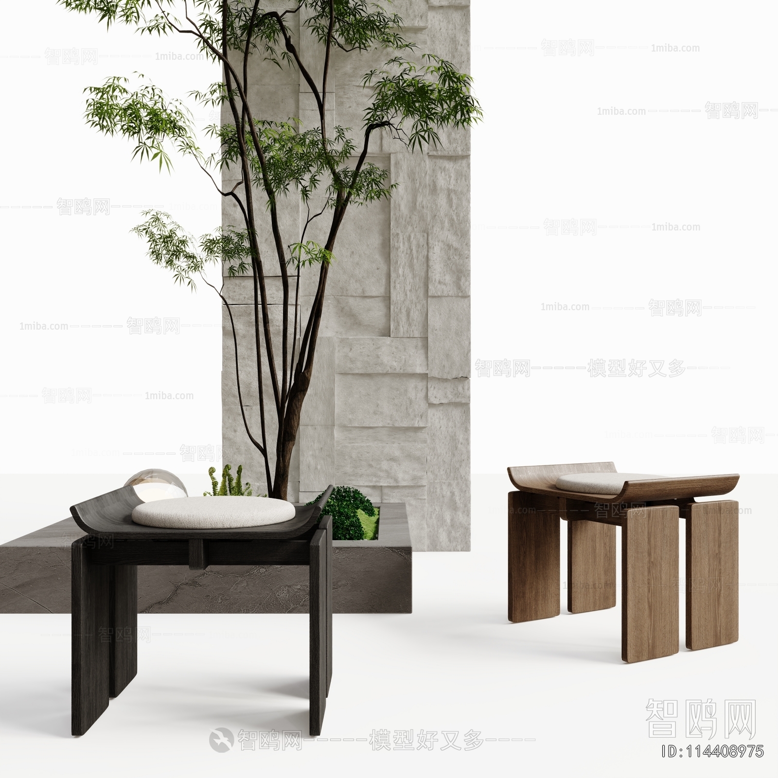 Wabi-sabi Style Stool