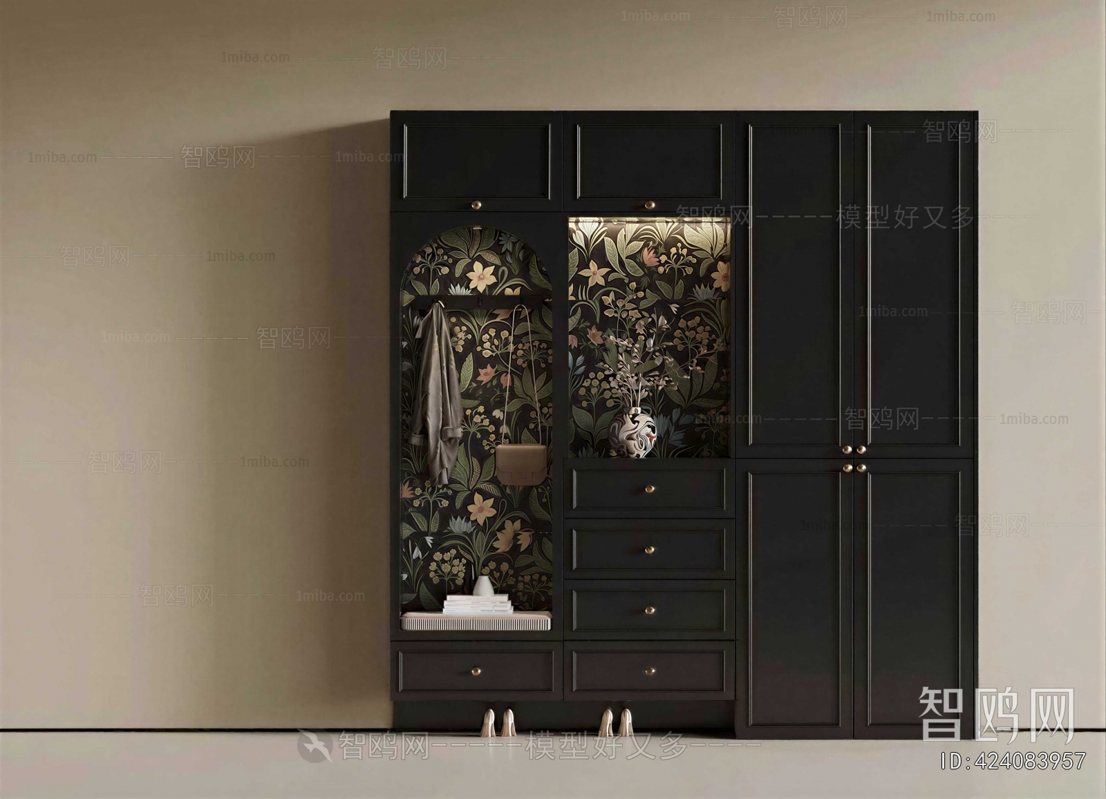 French Style Shoe Cabinet