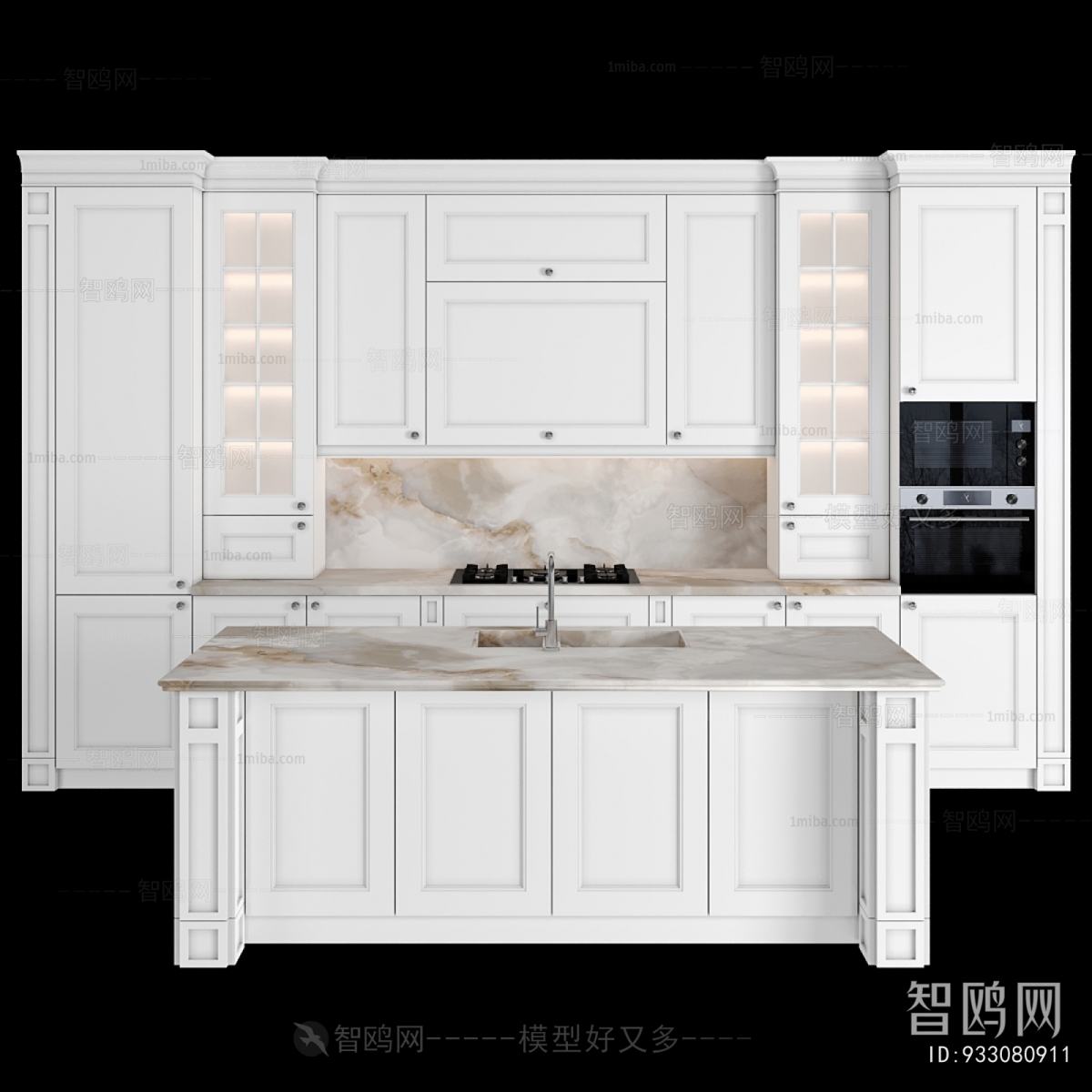 Simple European Style Kitchen Cabinet