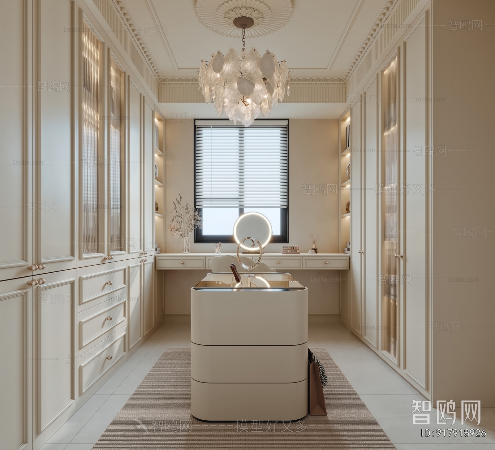 French Style Clothes Storage Area