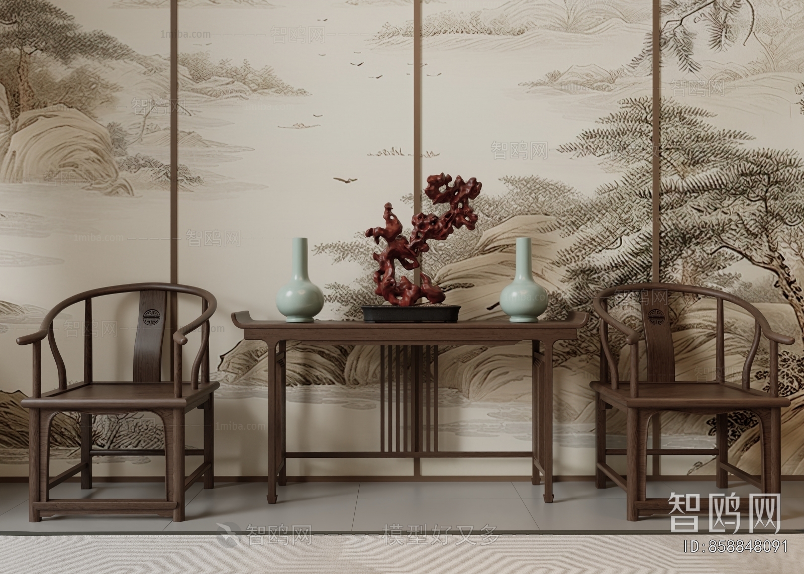 New Chinese Style Lounge Chair