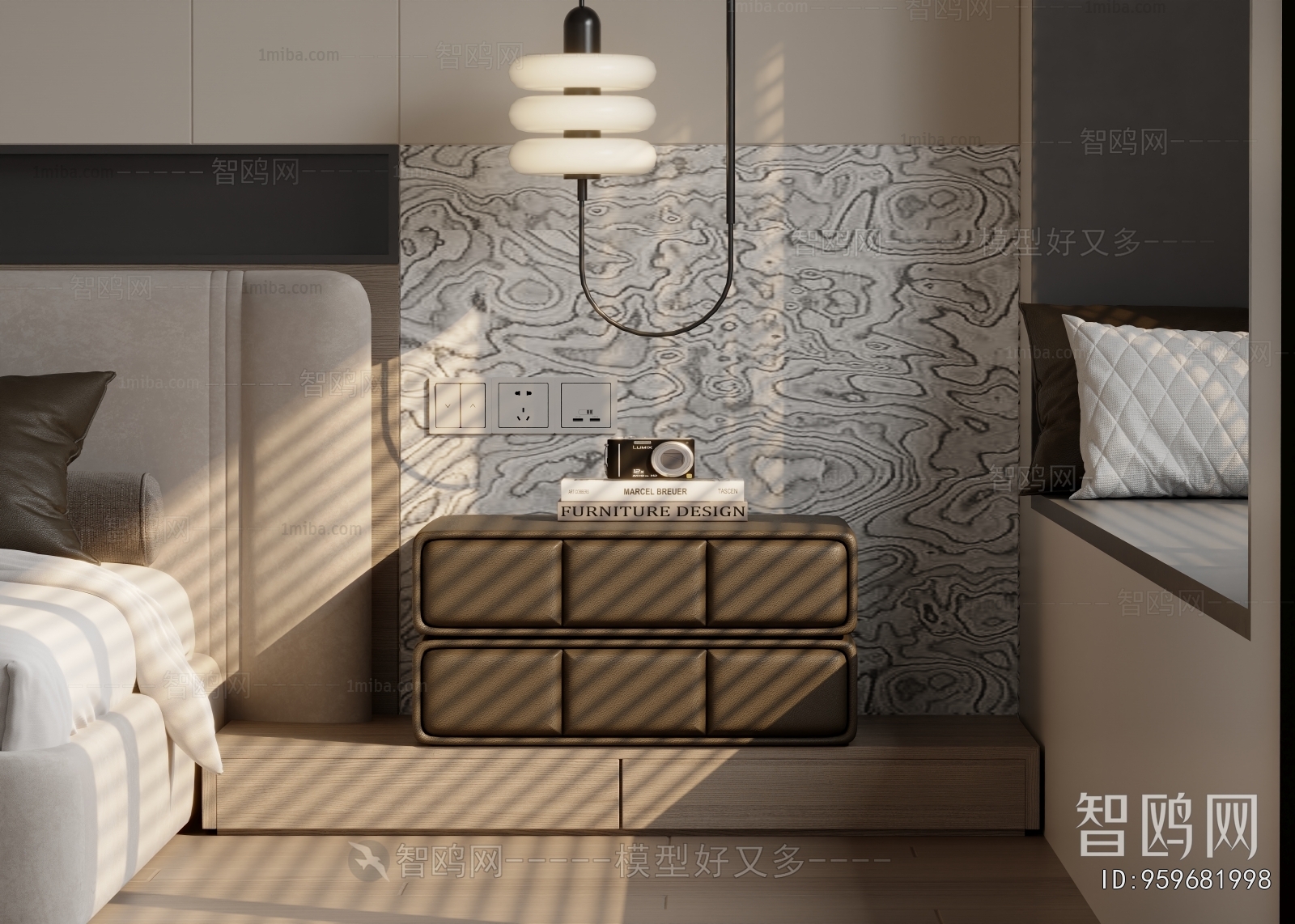 Modern Bedside Cupboard