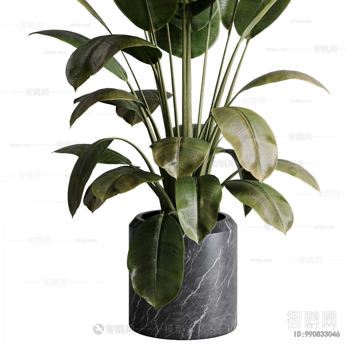 Modern Ground Green Plant Potted Plants