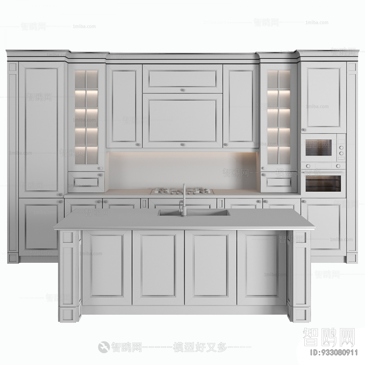 Simple European Style Kitchen Cabinet