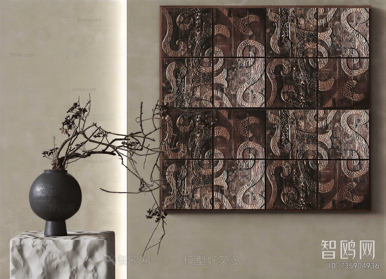 Wabi-sabi Style Wall Decoration