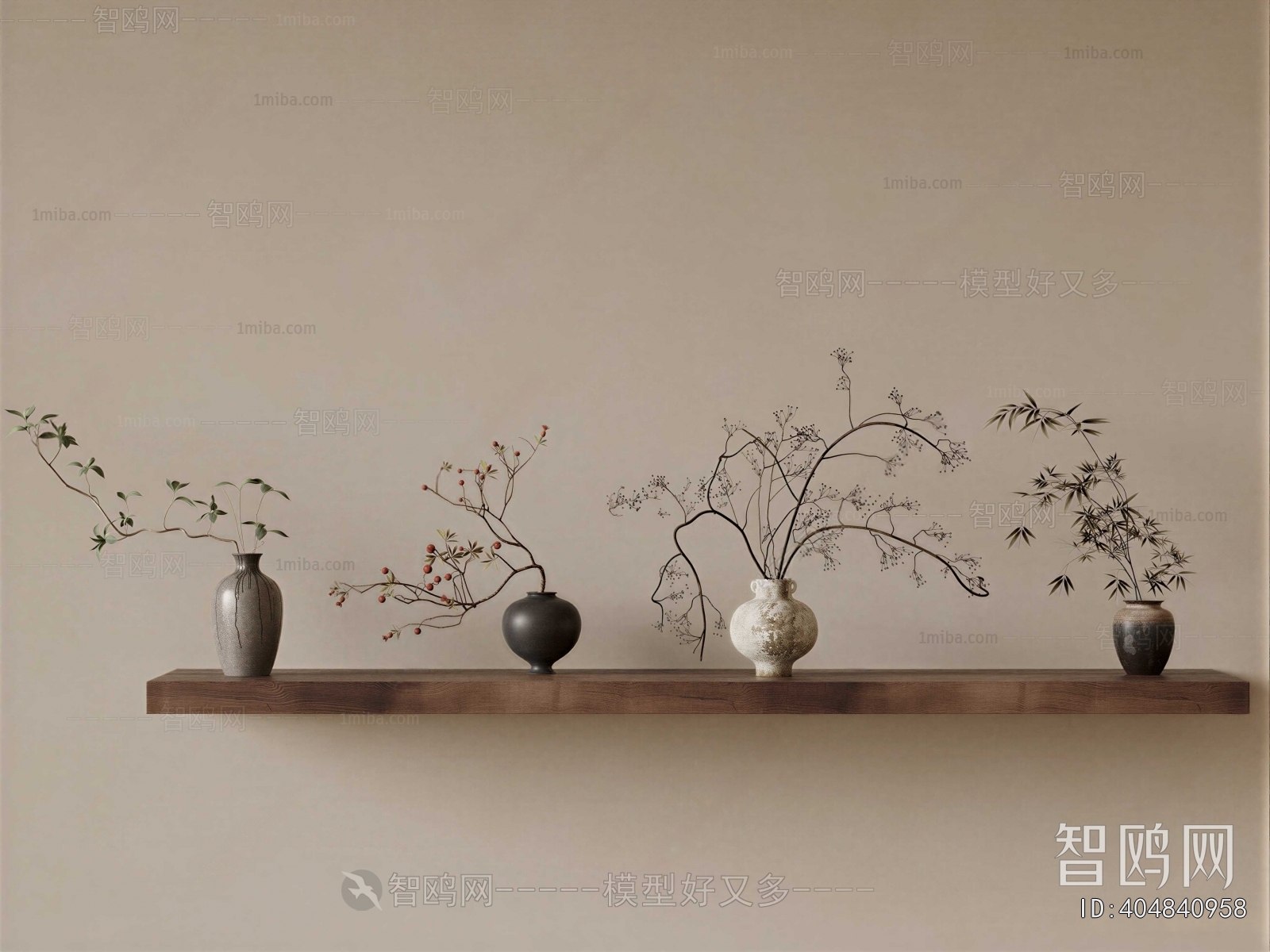 Wabi-sabi Style Dried Branch