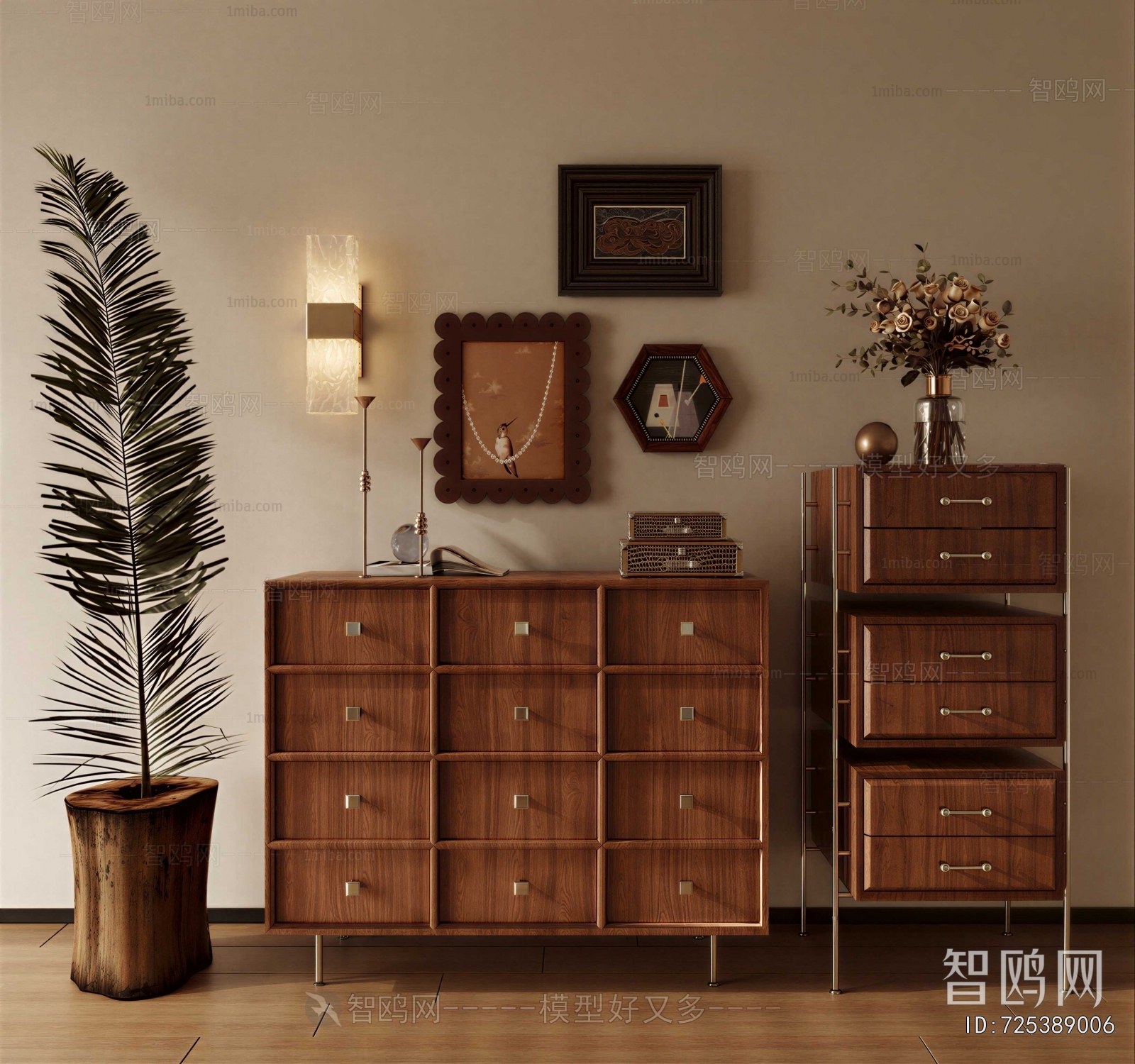 Wabi-sabi Style Entrance Cabinet