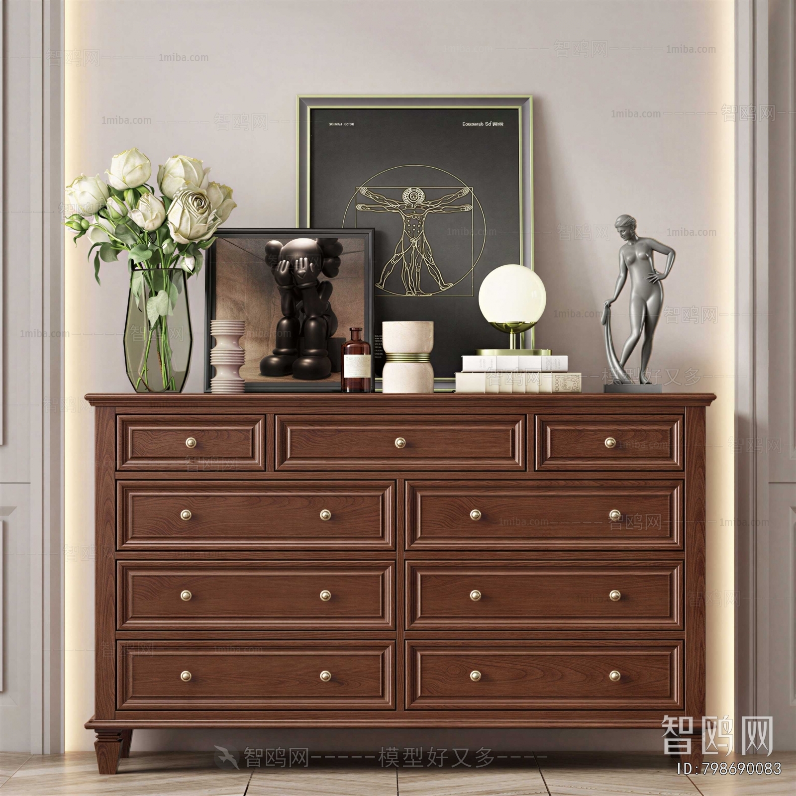 American Style Entrance Cabinet