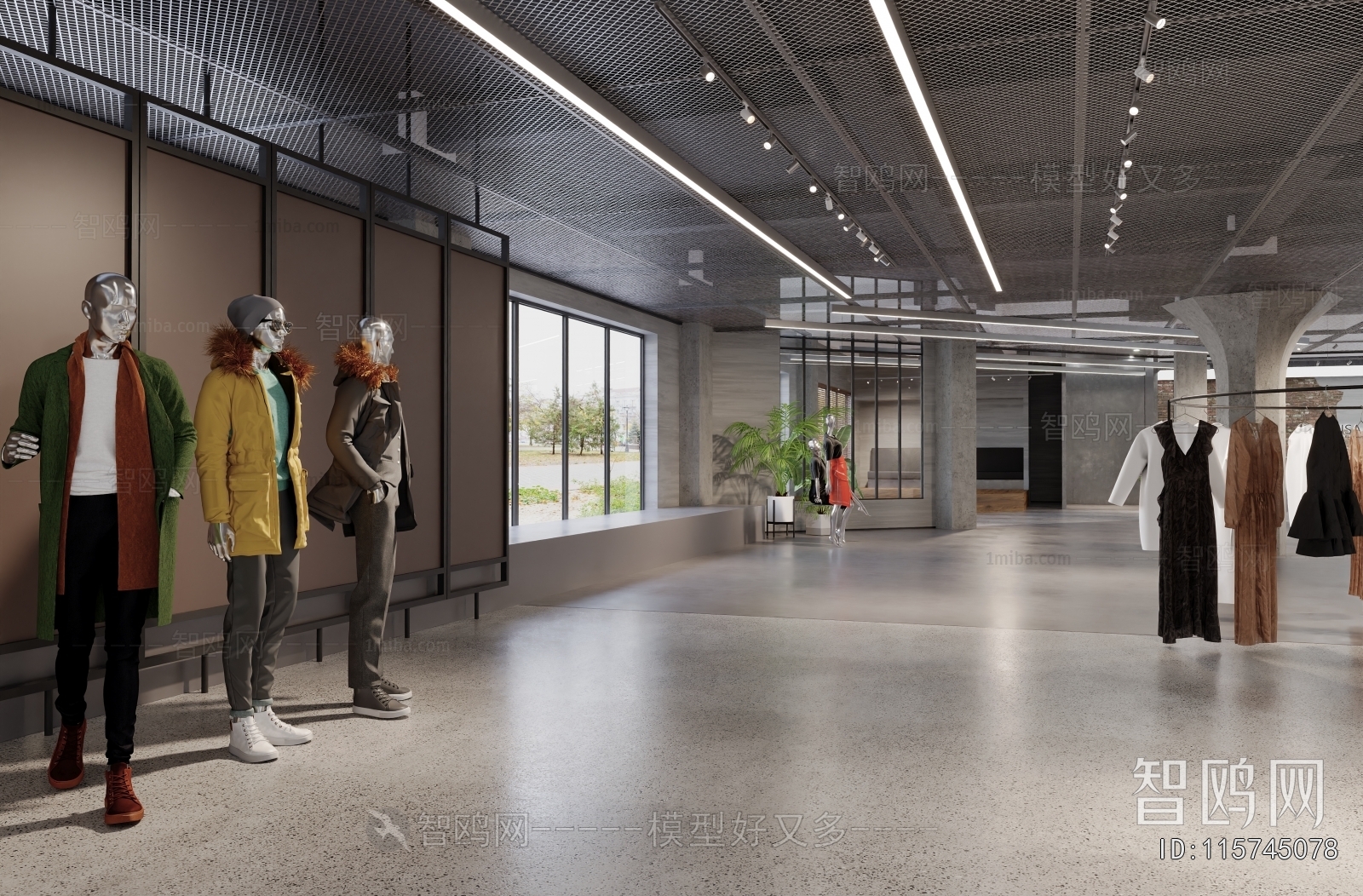 Industrial Style Clothing Store