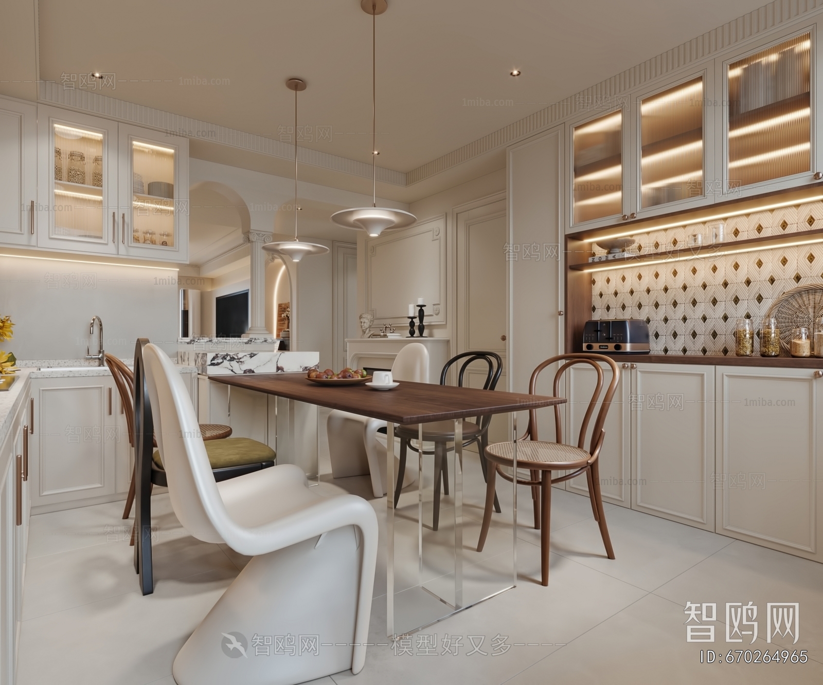 French Style Hallway