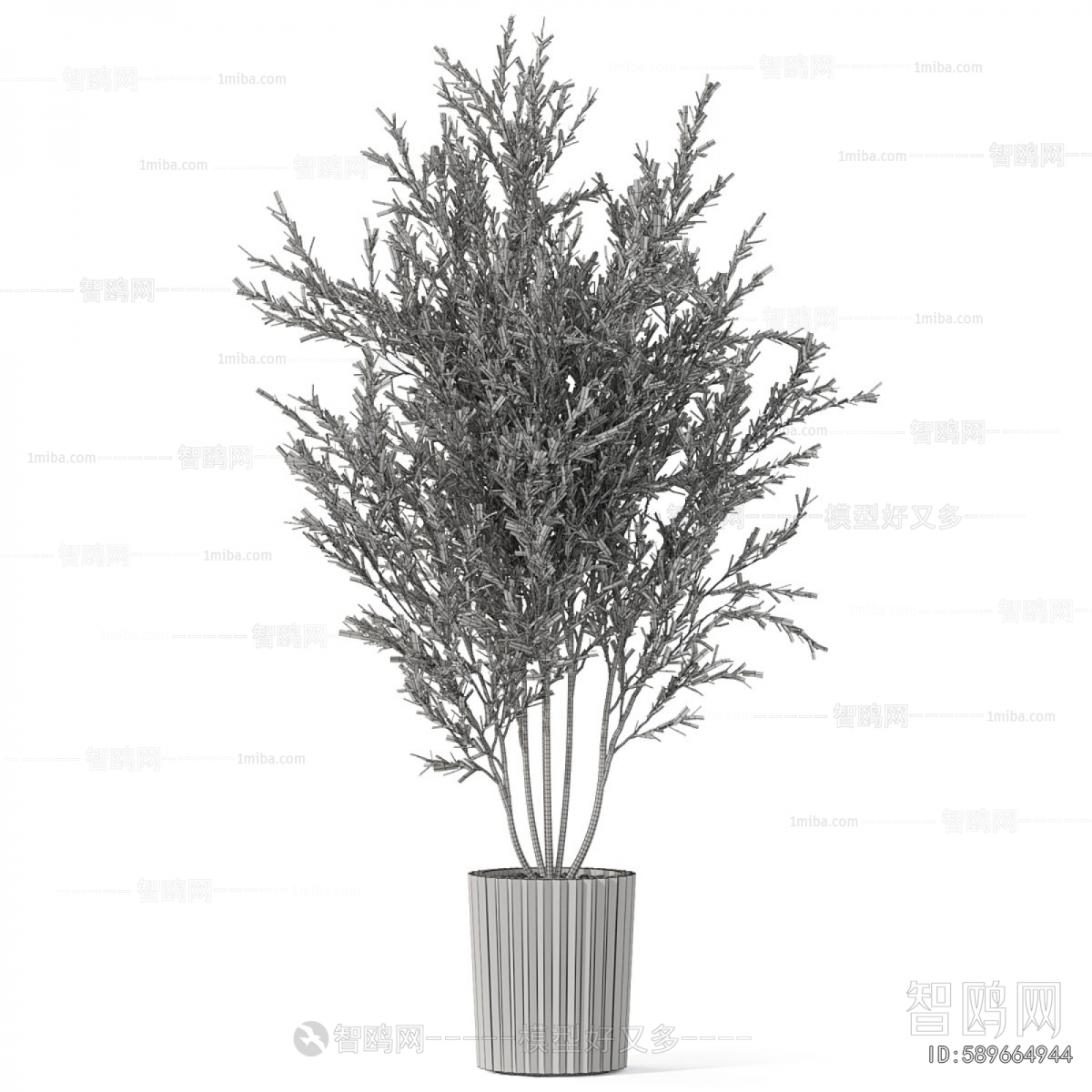 Modern Ground Green Plant Potted Plants