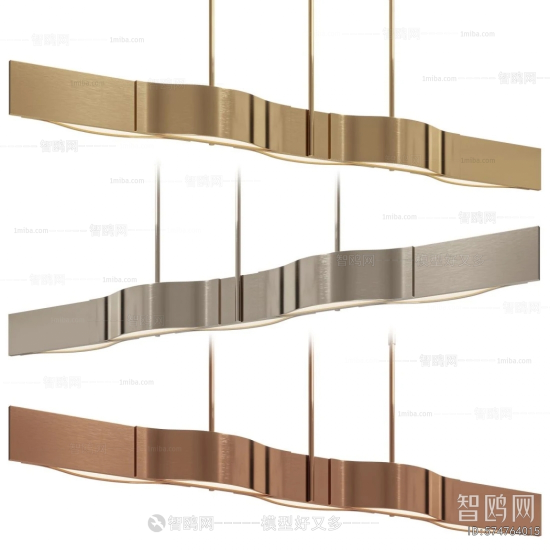 Modern Long Chandelier