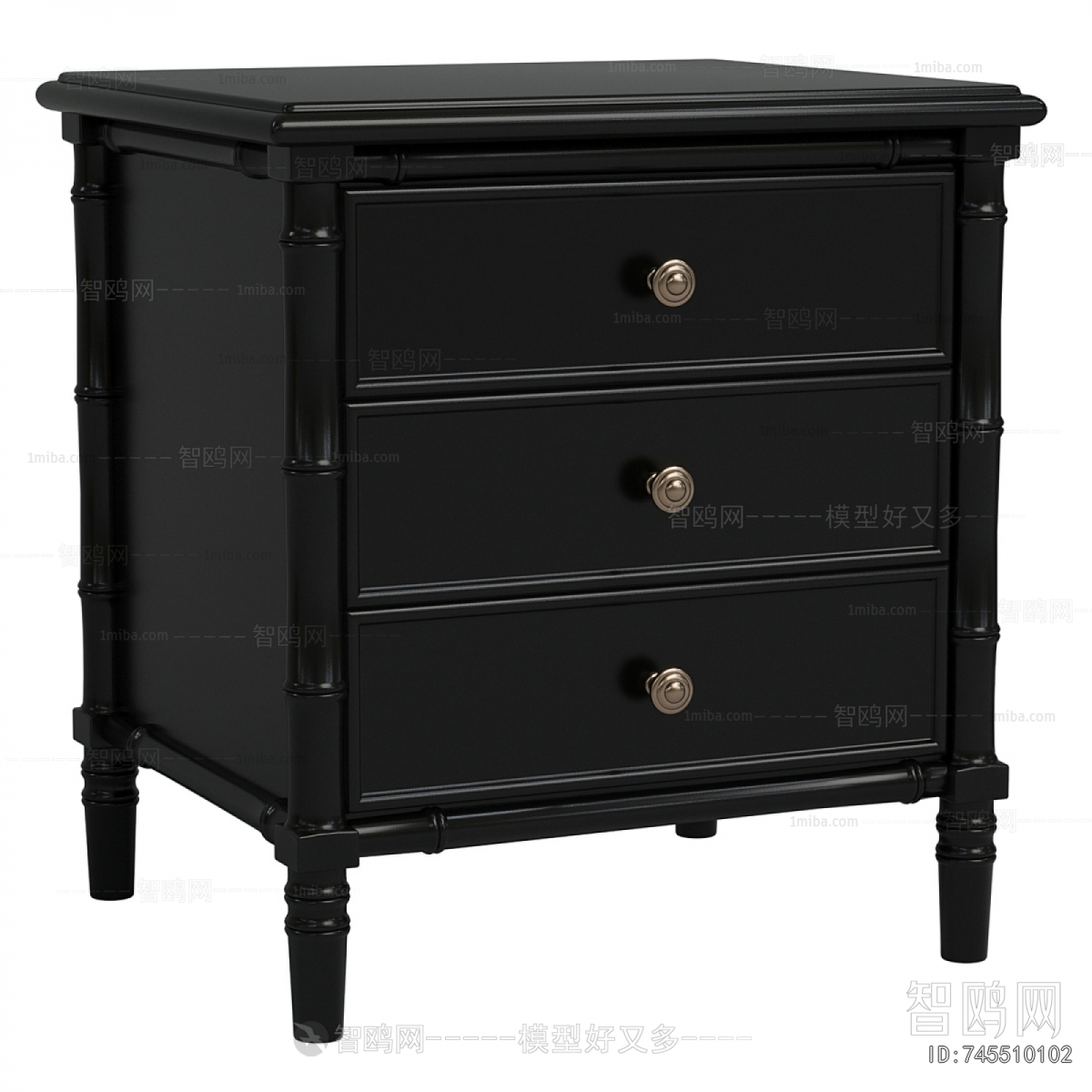 European Style Bedside Cupboard