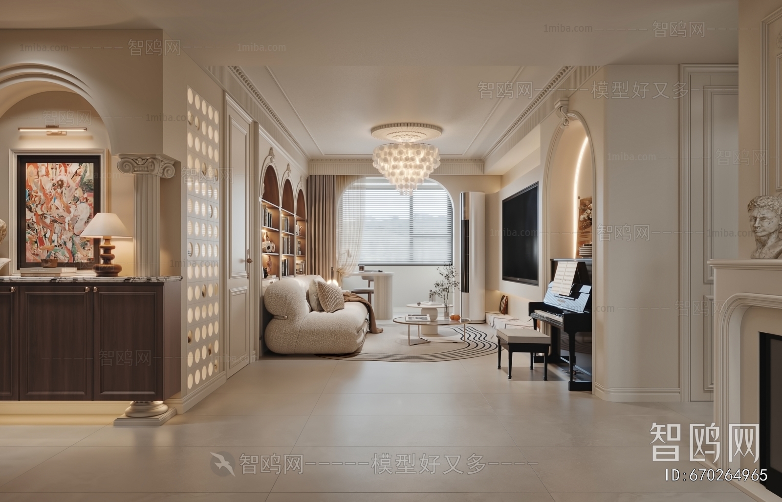 French Style Hallway