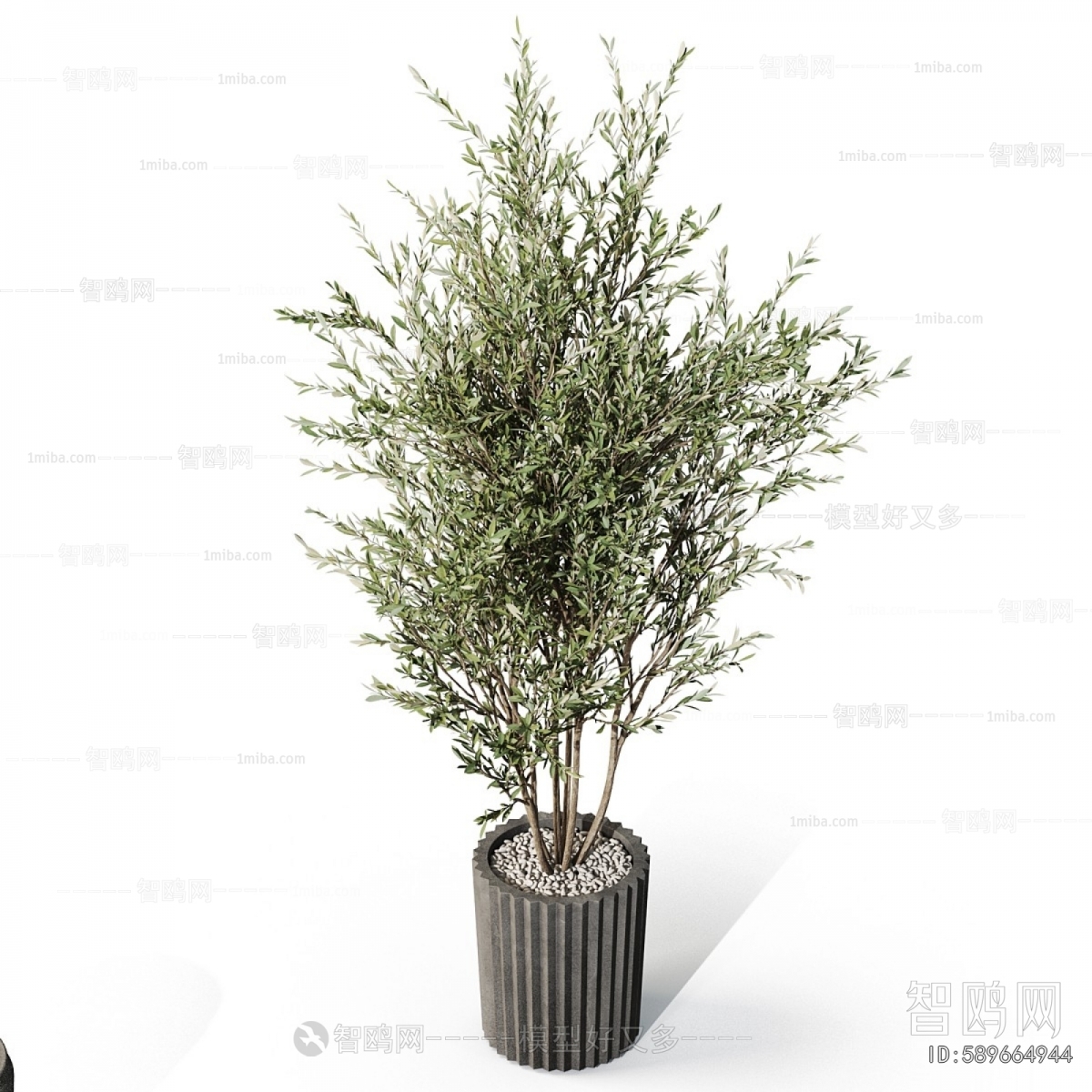 Modern Ground Green Plant Potted Plants