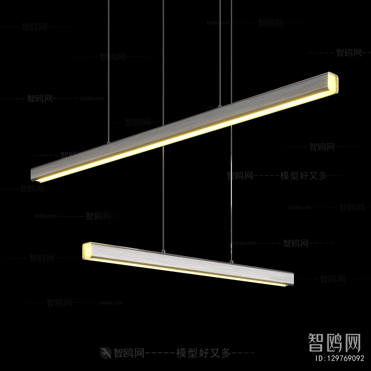 Modern Long Chandelier