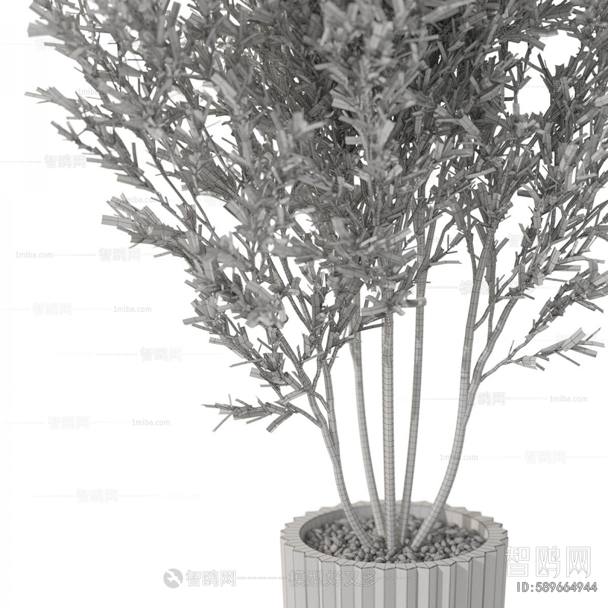 Modern Ground Green Plant Potted Plants