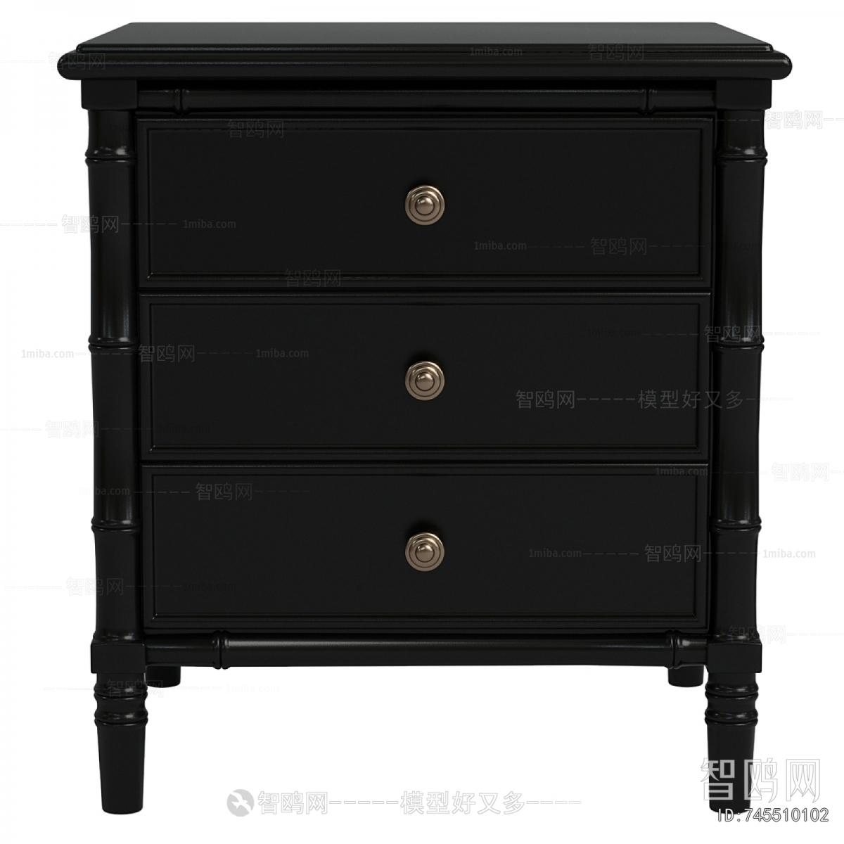 European Style Bedside Cupboard