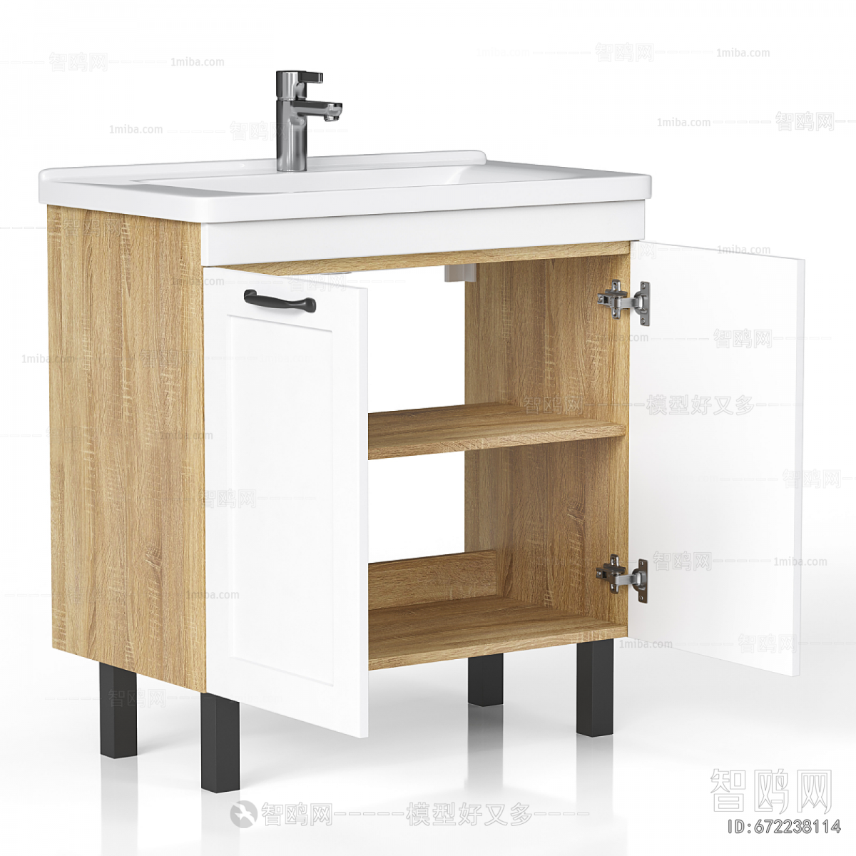 Nordic Style Bathroom Cabinet
